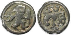 Keltische Münzen, BELGICA. REMI. Potin ca. 2. Jahrhundert v. Chr., 5.20 g. 20.4 mm. Castelin, S.48 №308ff. Schön-sehr schön