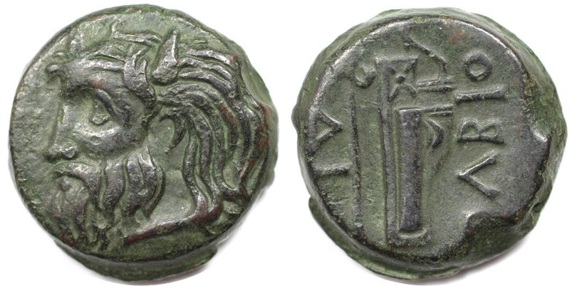Griechische Münzen, BOSPORUS. Tetrahalk 300-280 v. Chr, Kopf des Flussgottes Bor...