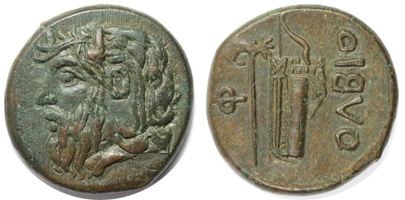 Griechische Münzen, BOSPORUS. Stadt Olbia. Bronze (12.78 g. 20 mm) 304-250 v. Ch...