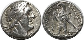Griechische Münzen, AEGYPTUS. Ptolemy II. AR Tetradrachme 323-246 n. Chr, Kopf des Ptolemäus I. nach rechts // Adlermotiv. Silber. 14.10 g. Svoronos 6...