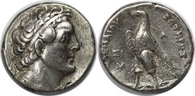 Griechische Münzen, AEGYPTUS. Ptolemy II. AR Tetradrachme 323-246 n. Chr, Kopf des Ptolemäus I. nach rechts // Adlermotiv. Silber. 14.10 g. Svoronos 7...