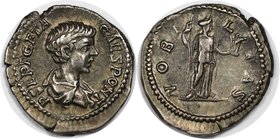 Römische Münzen, MÜNZEN DER RÖMISCHEN KAISERZEIT. Geta, 198-212 n. Chr, AR-Denar. Silber. 3.46 g. Sehr schön