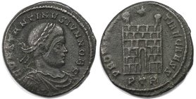 Römische Münzen, MÜNZEN DER RÖMISCHEN KAISERZEIT. Constantinus Junior als Caesar 317-337 n. Chr. Follis (Treveris) 324-330 n. Chr., Vs: Brb. n. r. CON...