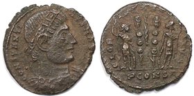 Römische Münzen, MÜNZEN DER RÖMISCHEN KAISERZEIT. Constantin d. Gr. 306-337 n. Chr. Red Follis Arelate (Constantina) 330-335 n. Chr, 17 mm. Vs: CONSTA...