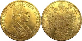 RDR – Habsburg – Österreich, KAISERREICH ÖSTERREICH. Franz Joseph I. (1848-1916). 4 Dukaten 1906, Wien, Gold. 13.93 g. Fr: 487, Herinek: 61, Jaeger 34...