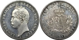 Altdeutsche Münzen und Medaillen, ANHALT - DESSAU. Leopold Friedrich (1817-1871). Taler 1863 A, Silber. AKS 35. Vorzüglich