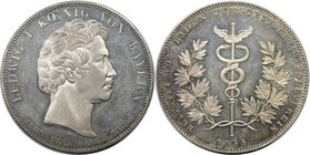 Altdeutsche Münzen und Medaillen, BAYERN / BAVARIA. Ludwig I. (1825-1848 ). Konv.-Taler 1835, Zollverein. Silber. Dav. 573, AKS 132, Kahnt 92, Thun 65...