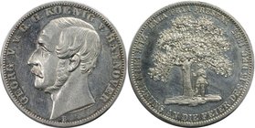 Altdeutsche Münzen und Medaillen, BRAUNSCHWEIG - LUNEBURG. Georg V. (1851-1866). Vereinstaler 1865 B, Upstalsboom. Silber. 18.50 g. Dav. 686, AKS 162,...