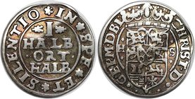 Altdeutsche Münzen und Medaillen, BRAUNSCHWEIG-LÜNEBURG-CELLE. 1/16 Taler (1/2 Halb Ort) 1624-1627 HS, Silber. 1.75 gms. KM #70. Sehr schön