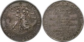Altdeutsche Münzen und Medaillen, MAGDEBURG, oder Halle. Sachsen - Weissenfels August, Administrator von Magdeburg (1656-1680). Reichstaler 1669, Münz...