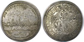 Altdeutsche Münzen und Medaillen, NÜRNBERG, STADT. Taler 1694, Stadtansicht. Silber. 28.92 g. Kellner 263. Dav. 5666. Attraktives vorzüglich