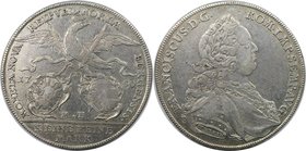 Altdeutsche Münzen und Medaillen, NÜRNBERG, STADT. Franz I. (1745-1765). Konv.-Taler 1759 MF, Silber. Dav. 2485. Sehr schön