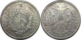 Altdeutsche Münzen und Medaillen, NÜRNBERG, STADT. Konventionstaler 1767 SR, mit Titel Joseph II. Silber. Dav. 2498. Sehr schön, geflicktes Loch