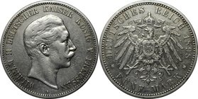 Deutsche Münzen und Medaillen ab 1871, REICHSSILBERMÜNZEN, Preußen, Wilhelm II. (1888-1918). 5 Mark 1898 A, Silber. Sehr schön. Kratzer