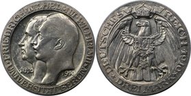 Deutsche Münzen und Medaillen ab 1871, REICHSSILBERMÜNZEN, Preußen. Wilhelm II. (1888-1918). Universität Berlin Jahrhundertfeier. 3 Mark 1910 A, Silbe...