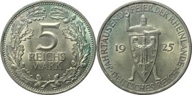 Deutsche Münzen und Medaillen ab 1871, WEIMARER REPUBLIK. 5 Reichsmark 1925 A, auf die 1000-Jahrfeier der Rheinlande. Silber. Jaeger 322. Vorzüglich-S...