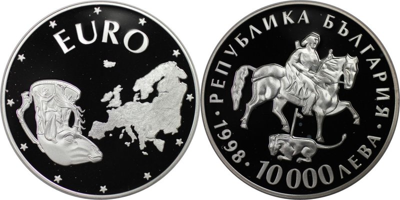 Europäische Münzen und Medaillen, Bulgarien / Bulgaria. United Europe. 10000 Lev...