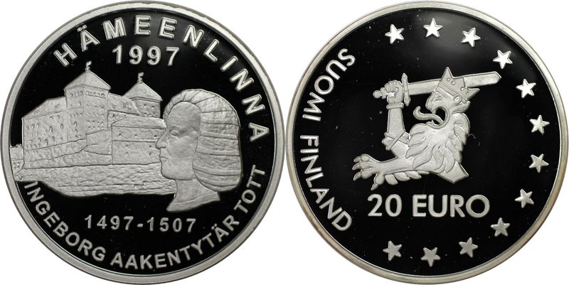 Europäische Münzen und Medaillen, Finnland / Finland. Hämeenlinna. Medaille "20 ...