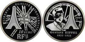 Europäische Münzen und Medaillen, Frankreich / France. Gustave Eiffel. 10 Euro 2009, Silber. Proof