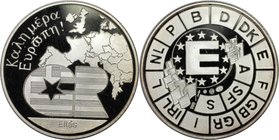 Europäische Münzen und Medaillen, Griechenland / Greece. Guten Morgen Europa (Καλημέρα Ευρώπη!) Ellas. Medaille ND, Silber. Polierte Platte...