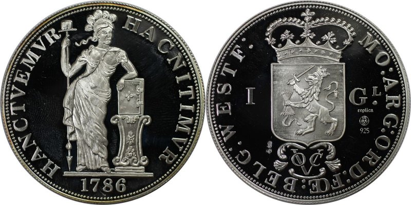 Europäische Münzen und Medaillen, Niederlande / Netherlands. Replik von 1 Gulden...