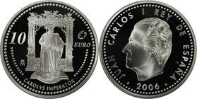 Europäische Münzen und Medaillen, Spanien / Spain. Karl V. / Europaprogramm. 10 Euro 2006, Silber. KM 1122. Polierte Platte