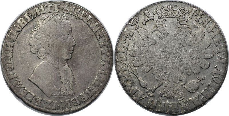 Russische Münzen und Medaillen, Peter I. (1699-1725). Rubel 1704, Roter Münzhof,...