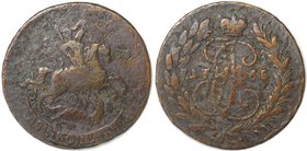 Russische Münzen und Medaillen, Katharina II. (1762-1796). 2 Kopeken 1766, Kupfer. Bitkin 534. Sehr schön