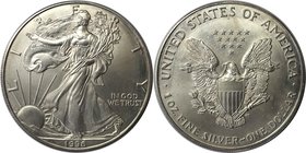 Weltmünzen und Medaillen, Vereinigte Staaten / USA / United States. "American Silver Eagle". 1 Dollar 1996, Silber. 1 OZ. KM 273. Stempelglanz