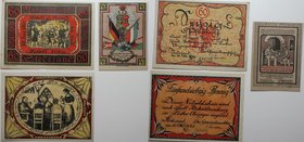 Banknoten, Deutschland / Germany, Lots und Sammlungen. Notgeld. Stedesand Gemeinde. 40, 60, 75 Pfennig 1920. Lot von 3 Banknoten. I