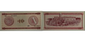 Banknoten, Kuba / Cuba. 10 Pesos 1985. P.FX4. I