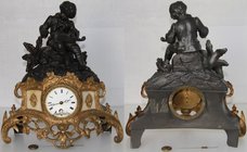 Kunst und Antiquitäten / Art and antiques. Kaminuhr. Frankreich. Produktionsjahr 1844-1849. Reparatur von Maschinen 1958 Jahr. 37 cm.