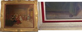 Kunst und Antiquitäten / Art and antiques. Jean Francois Gose. Ölgemälde. Unten links Signiert. Maße Gemälde: 65 x 79 cm. Maße mit Rahmen: 88 x 102 cm...
