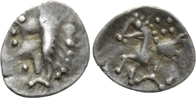 CENTRAL EUROPE. Vindelici. Hemiobol (1st century BC). "Manching 2" type. 

Obv...