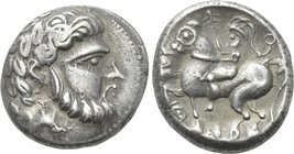 EASTERN EUROPE. Imitations of Philip II of Macedon (2nd-1st centuries BC). Tetradrachm. "Baumreiter" type.