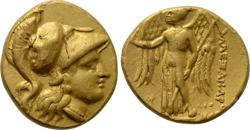 KINGS OF MACEDON. Alexander III 'the Great' (336-323 BC). GOLD Stater. 

Obv: ...