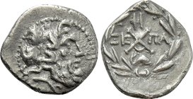 ACHAIA. Achaian League. Patrai. Triobol or Hemidrachm (86 BC).