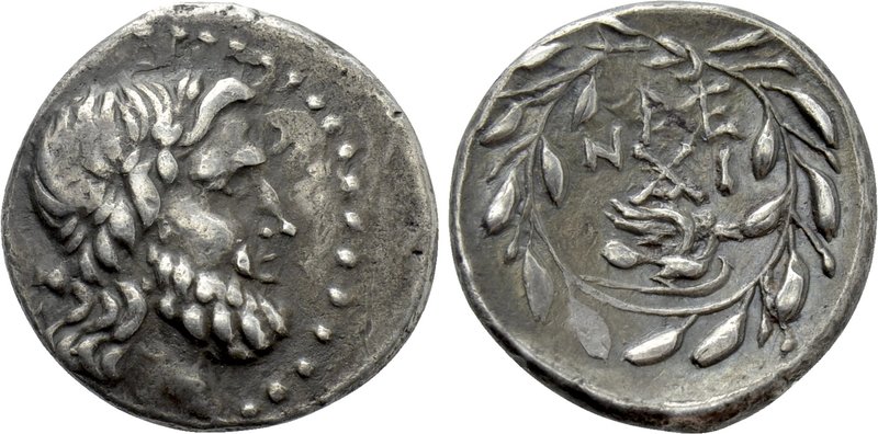 ACHAIA. Achaian League. Sicyon. Hemidrachm (167/146 BC). 

Obv: Head of Zeus r...