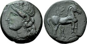 CARTHAGE. Second Punic War. Trishekel (Circa 220-215 BC).