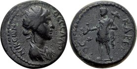 MACEDON. Thessalonica. Pseudo-autonomous. Time of Antoninus Pius (138-161). Ae.