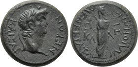 LYDIA. Maeonia. Nero (54-68). Ae. T. Claudius Menekrates, magistrate.