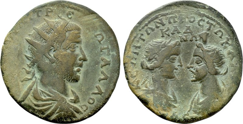 CILICIA. Seleucia ad Calycadnum. Trebonianus Gallus (251-253). Ae. 

Obv: AV K...