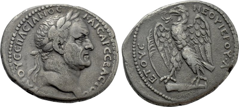 SELEUCIS & PIERIA. Antioch. Vespasian (69-79). Tetradrachm. 

Obv: AVTOKPAT OV...