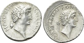 MARK ANTONY and OCTAVIAN. Denarius (41 BC). Military mint traveling with Mark Antony in Asia Minor. L. Gellius Poplicola, quaestor pro praetore.