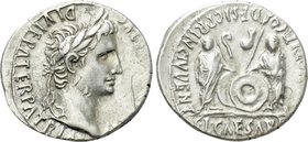 AUGUSTUS (27 BC-AD 14). Denarius. Lugdunum.