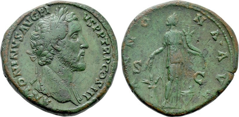 ANTONINUS PIUS (138-161). Sestertius. Rome. 

Obv: ANTONINVS AVG PIVS P P TR P...