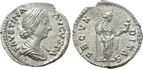 FAUSTINA II (Augusta, 147-175). Denarius. Rome.