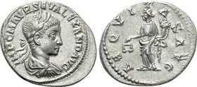 SEVERUS ALEXANDER (222-235). Denarius. Antioch.