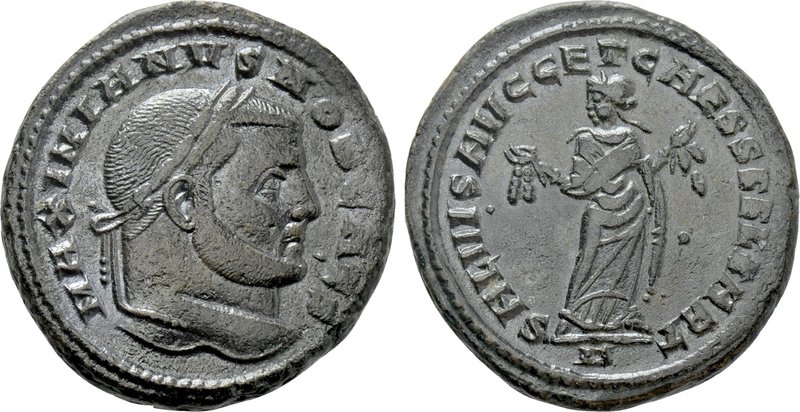 MAXIMIANUS HERCULIUS (First reign, 286-305). Follis. Carthago. 

Obv: MAXIMIAN...