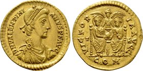 VALENTINIAN II (375-392). GOLD Solidus. Treveri.